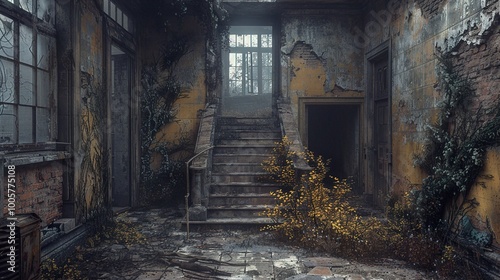 Overgrown Ruins: A Glimpse Into a Forgotten Mansion