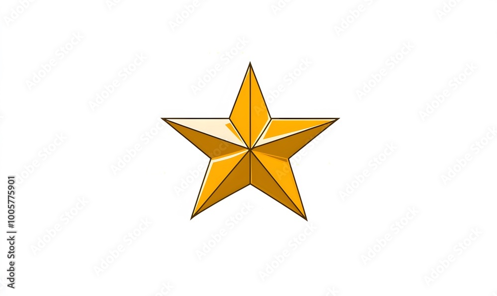 golden star isolated on white background golden star isolated on white background