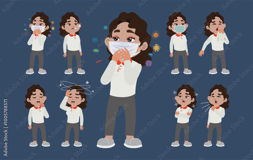 Sick people with different symptoms Sick people with different symptoms