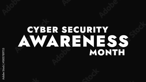 Wallpaper Mural Cybersecurity Awareness Month glitchy motion graphics glitch text animation on black background great for promoting awareness about cyber security awareness month in October Torontodigital.ca
