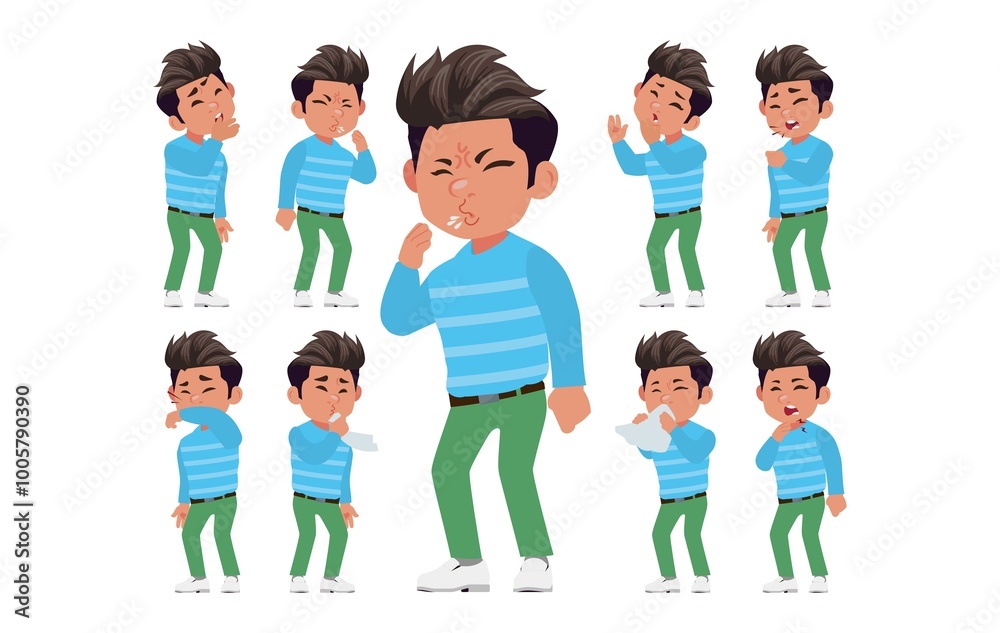 Sick people with different symptoms Sick people with different symptoms