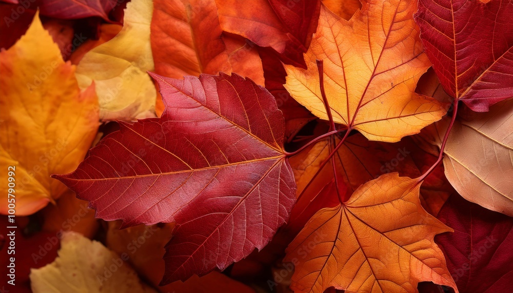A vibrant collection of red maple leaves showcasing the rich colors of autumn A vibrant collection of red maple leaves showcasing the rich colors of autumn
