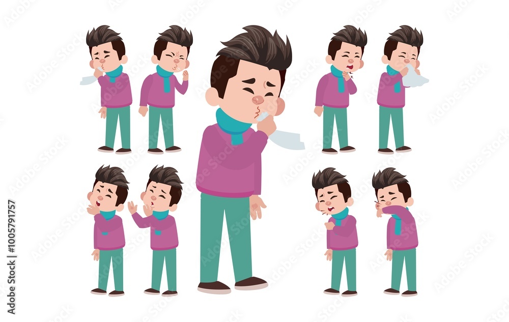 Sick people with different symptoms Sick people with different symptoms