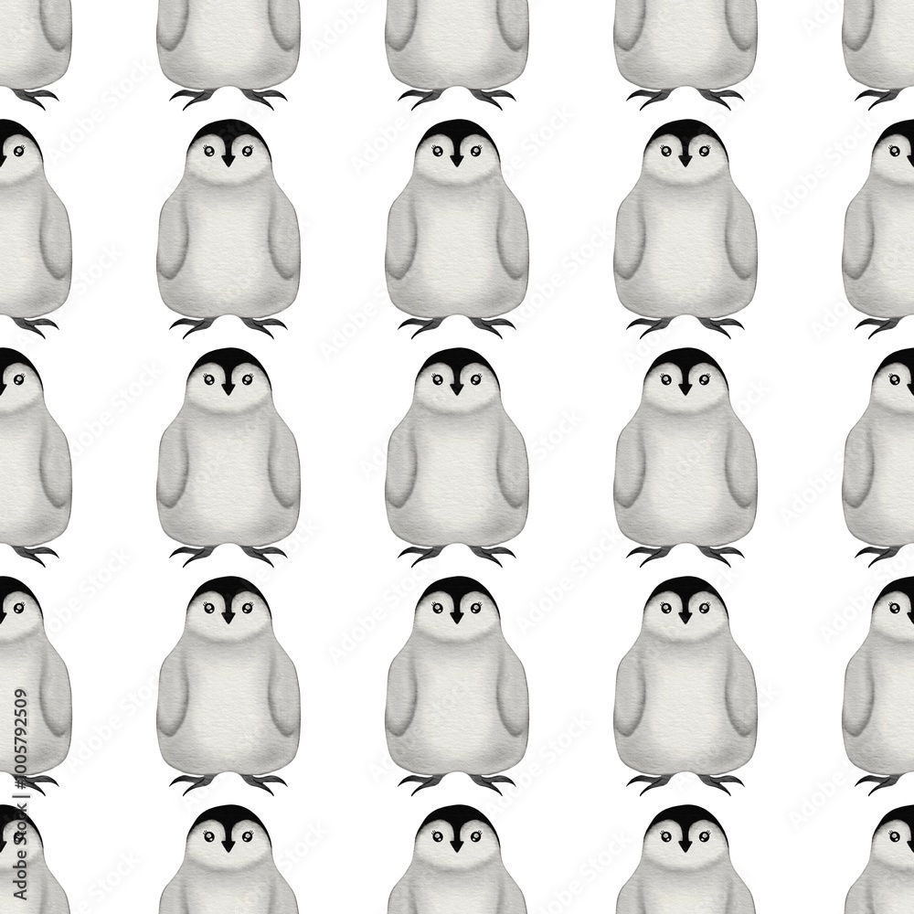 Festive penguin pattern perfect for New Year's Eve celebrations and festive occasions Festive penguin pattern perfect for New Year's Eve celebrations and festive occasions