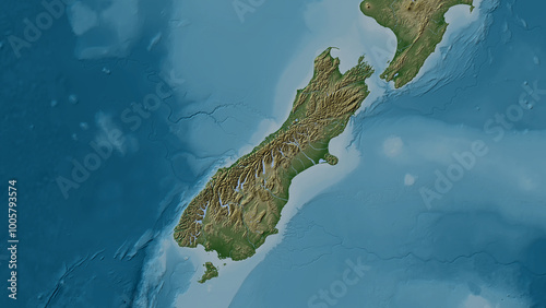 South Island. New Zealand. Physical