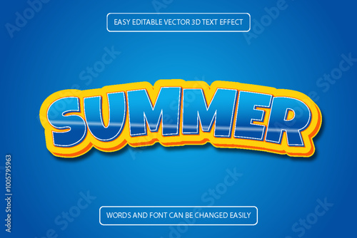 Editable luxury 3D Text effect style template.