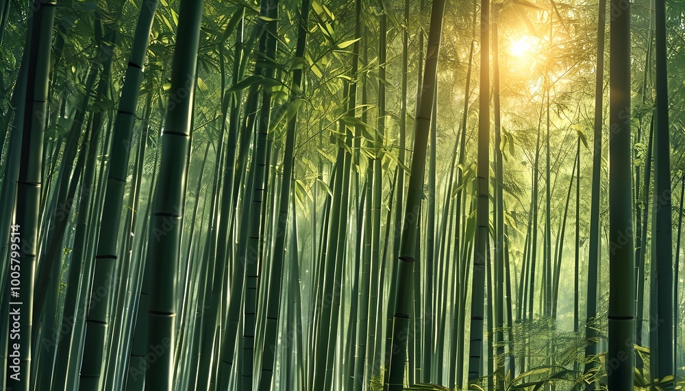 Bamboo Forest Swaying Softly in the Wind Bamboo Forest Swaying Softly in the Wind