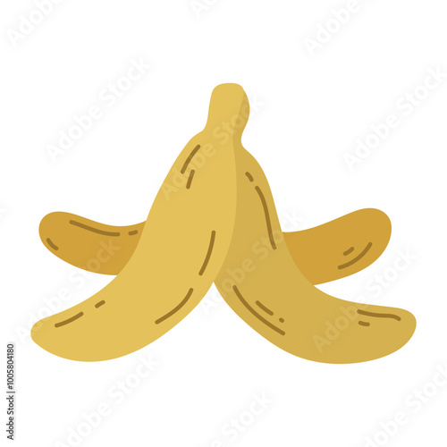 Organic Waste Food Illustration - Banana