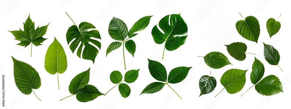Leaves. Image of a set of various leaves. Leaves. Image of a set of various leaves.