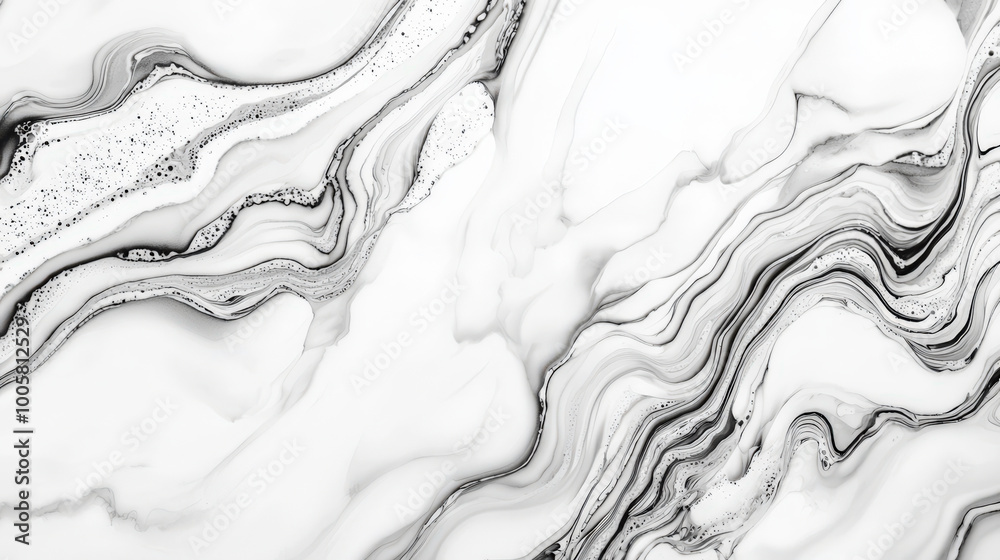 Elegant wallpaper. Vivid expressive black lines and dots on a white background. A black-and-white image of a wave with a lot of detail Elegant wallpaper. Vivid expressive black lines and dots on a white background. A black-and-white image of a wave with a lot of detail