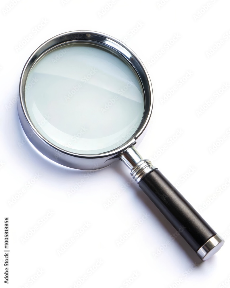Magnifying Glass Isolated on White Background

