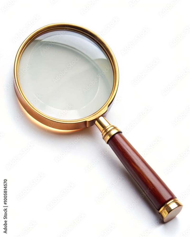 Classic Magnifying Glass Isolated on White Background Classic Magnifying Glass Isolated on White Background