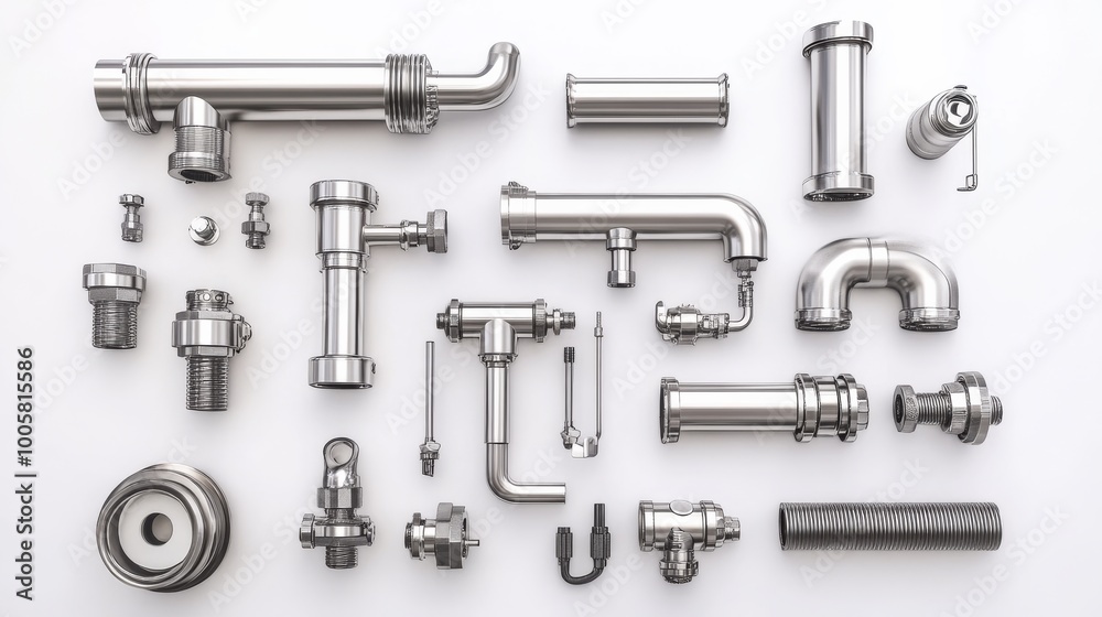 Stainless Steel Pipe Fittings and Components.