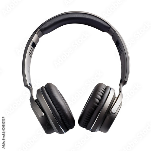 headphones isolated on white PNG transparent background