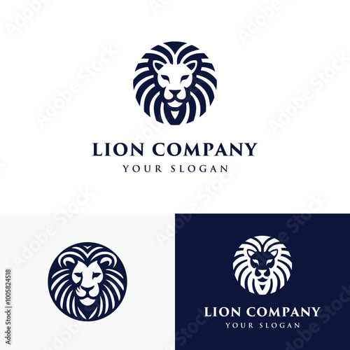 Modern Lion Head Logo Design