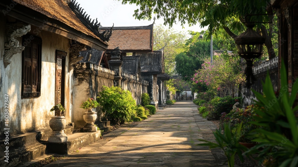 The historical fortifications at Korat Old City Wall, showcasing centuries-old architecture. The historical fortifications at Korat Old City Wall, showcasing centuries-old architecture.