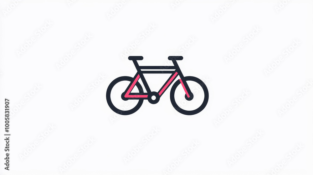 A simple, modern bike icon that could be used for a website or logo. A simple, modern bike icon that could be used for a website or logo.