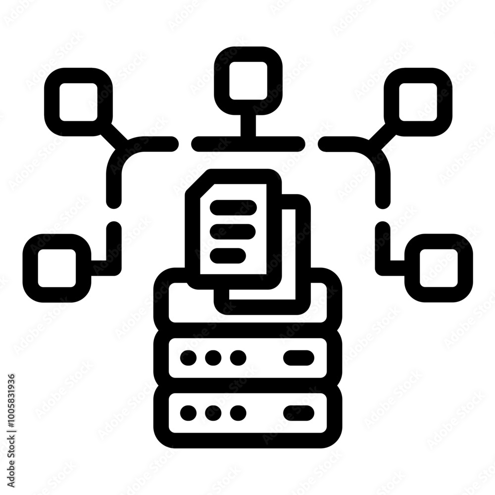 Fototapeta premium Data Share Icon