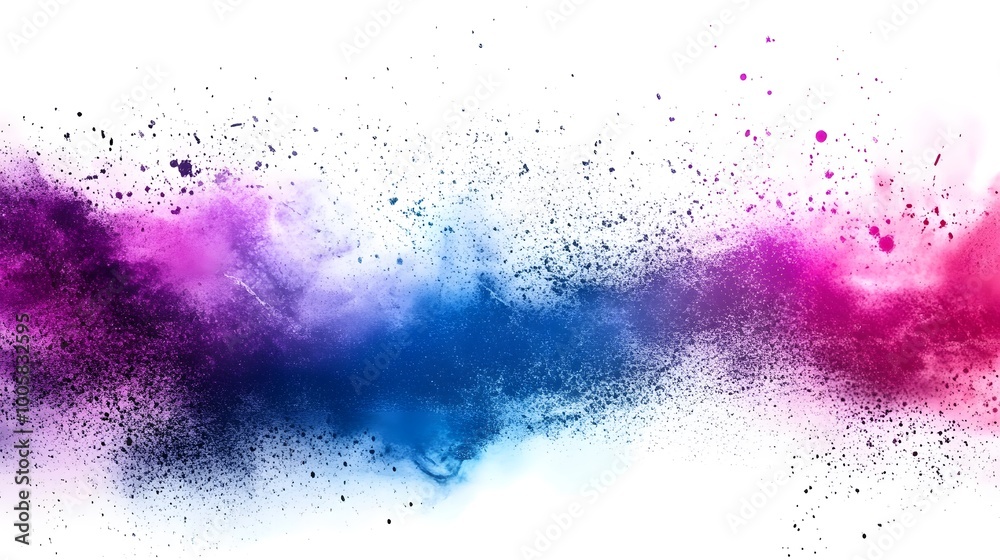Abstract Blue Purple Pink Powder Explosion Background Abstract Blue Purple Pink Powder Explosion Background