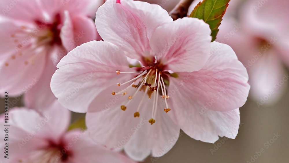 Close-Up of Cherry Blossom Petals