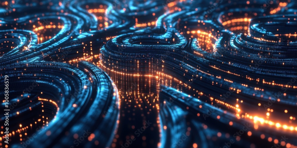 a futuristic background with glowing circles and lines a futuristic background with glowing circles and lines