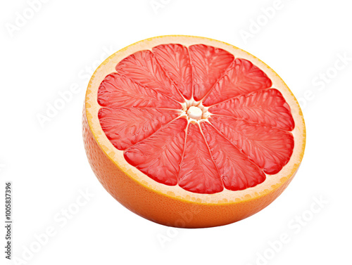 a half of a grapefruit