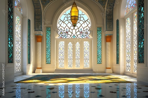 islamic interior design in mosque