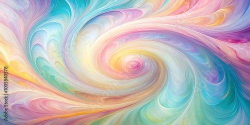 Wallpaper Mural Abstract Swirls of Color, Spiraling Towards the Center Torontodigital.ca