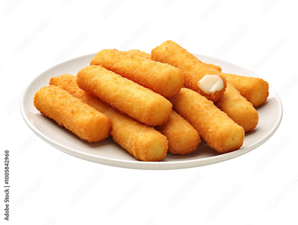 a plate of fried cheese sticks a plate of fried cheese sticks