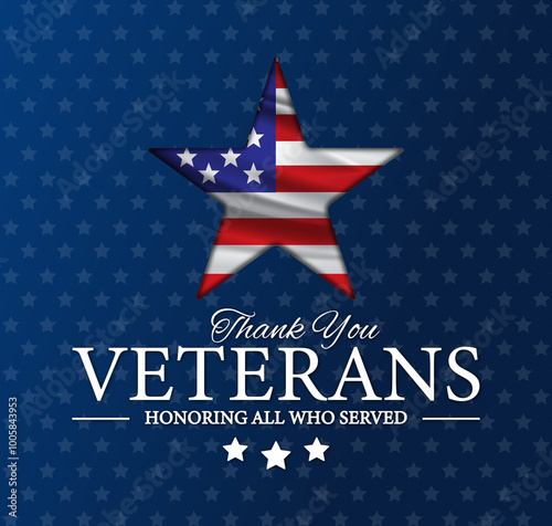 Thank You Veterans USA Background Veterans Day
