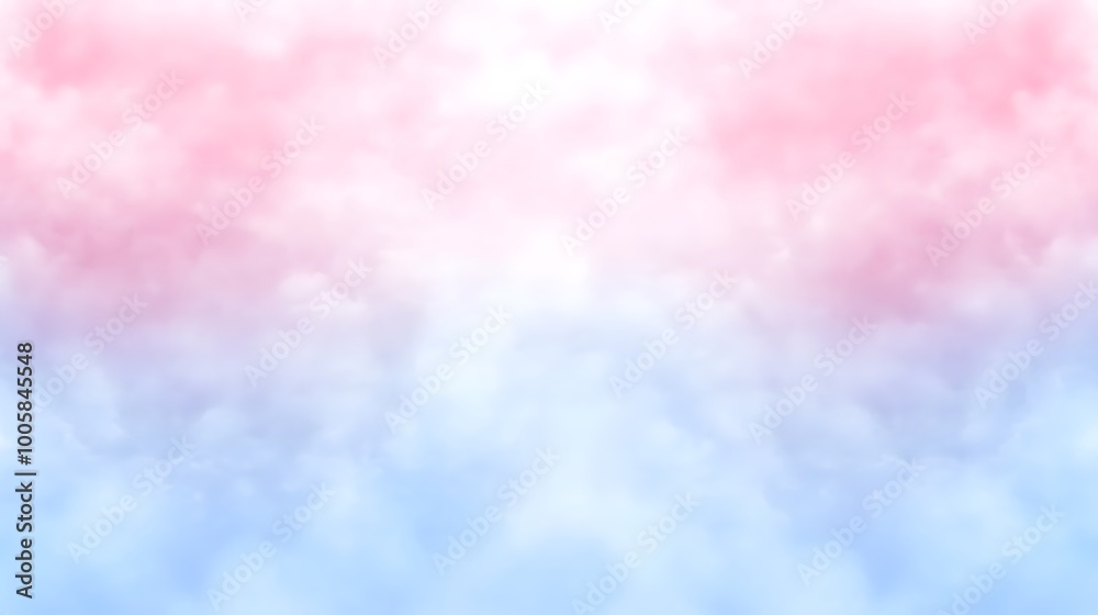 Fototapeta premium Abstract Pink Blue Sky Clouds Background