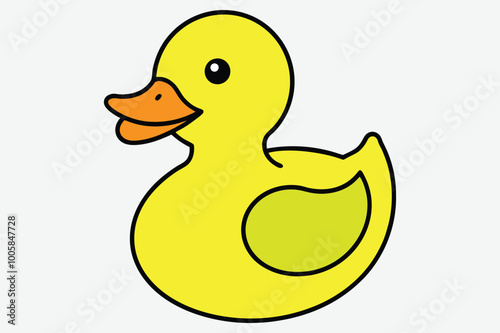 Cute duck vector illustration 