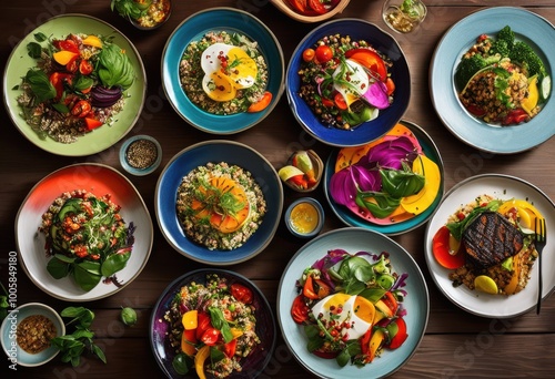 vibrant allergen free meal options displayed colorful plates fresh ingredients eye catching arrangements appealing dining experience, appetizing, aroma, bowl