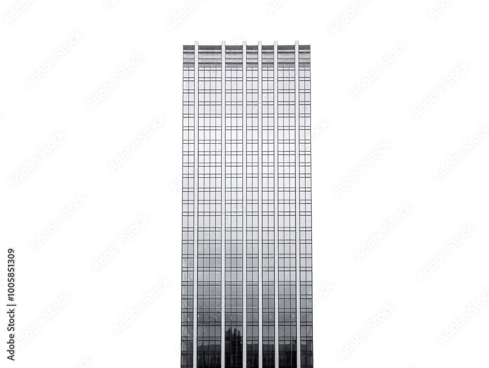 a tall building with many windows a tall building with many windows