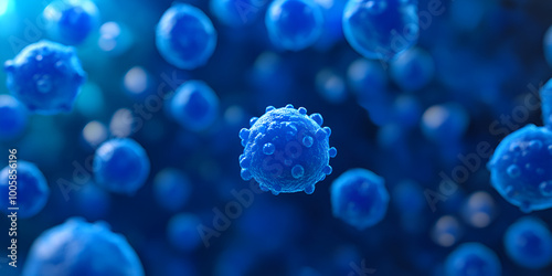 Microscopic Universe: Abstract View of Human Cells