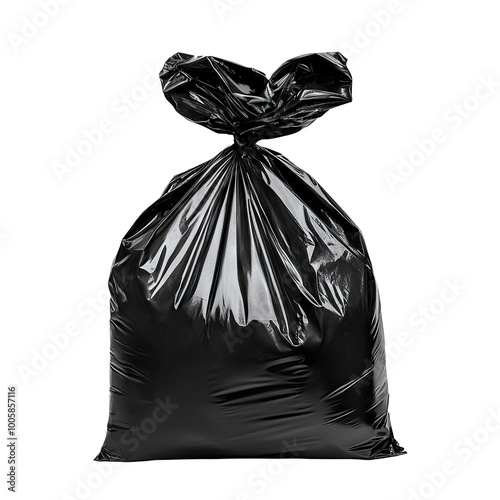 Wallpaper Mural Filled black plastic trash bag, isolated on transparent cutout background Torontodigital.ca