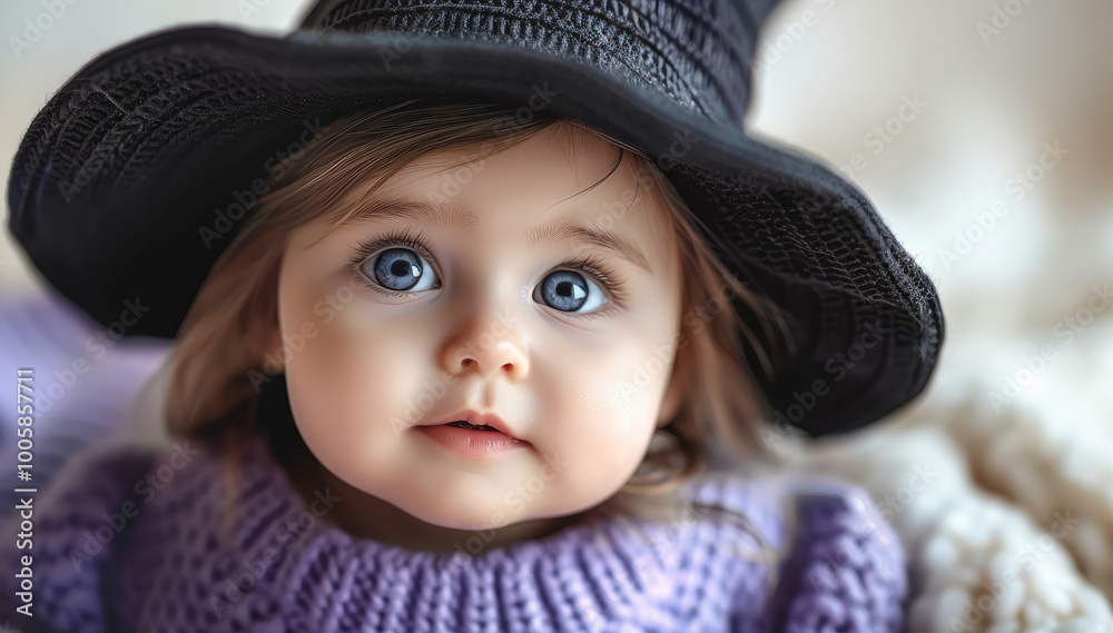 A cute fat baby witch. A cute fat baby witch.