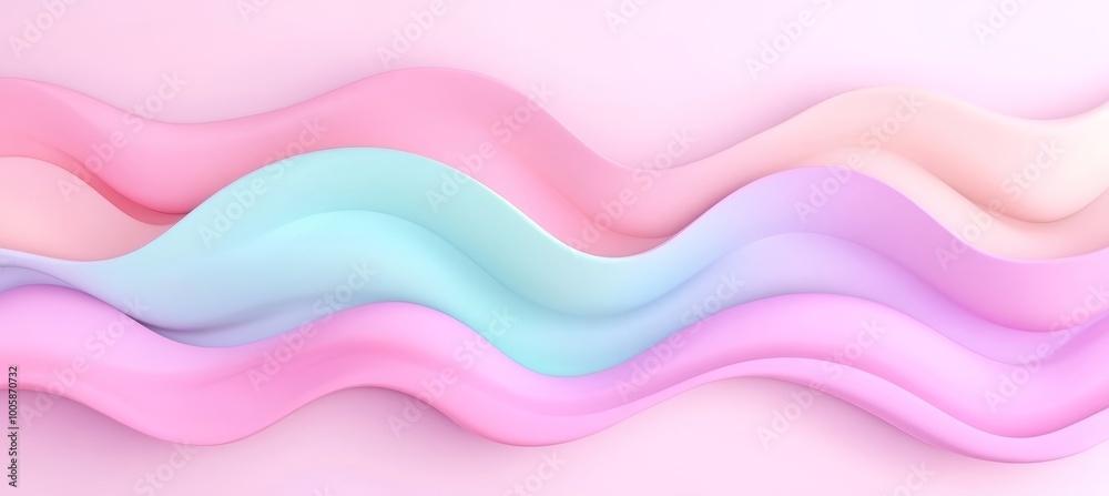 Pastel Symphony A 3D Design of Intertwined Waves Evokes Delicate Beauty in Abstract Form Pastel Symphony A 3D Design of Intertwined Waves Evokes Delicate Beauty in Abstract Form