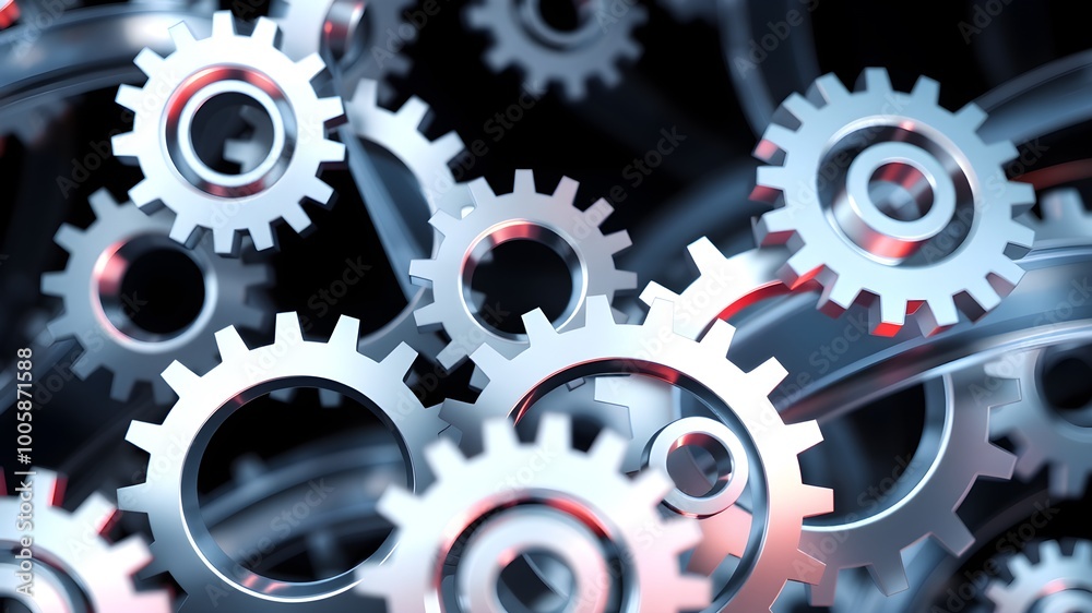 Abstract Gear System for Creative Thinking Abstract Gear System for Creative Thinking