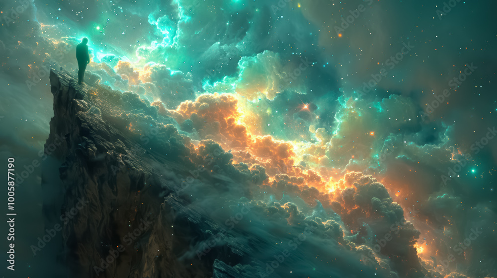 At the edge of universe. surreal mystical fantasy artwork At the edge of universe. surreal mystical fantasy artwork