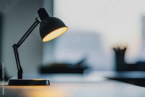 Modern Office Desk with Organized Workspace Essentials