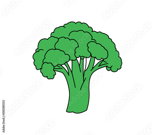 Broccoli hand-drawn vector Illustration Broccoli hand-drawn vector Illustration