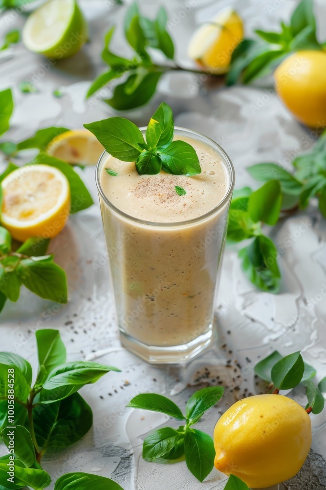 Colorful healthy smoothies and juices with fresh tropical fruits, Generative AI, Colorful healthy smoothies and juices with fresh tropical fruits, Generative AI,