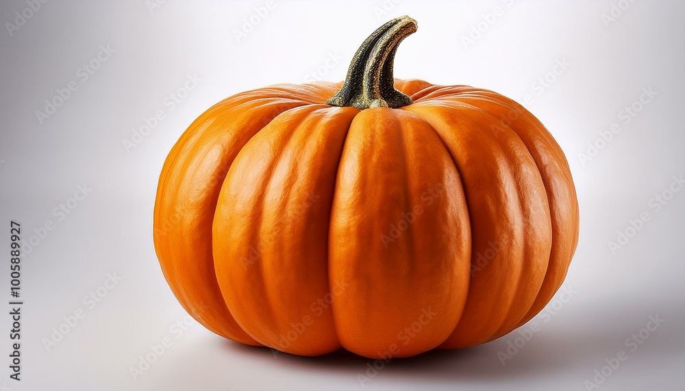 Orange pumpkin with textured skin, isolated on white background. Orange pumpkin with textured skin, isolated on white background.
