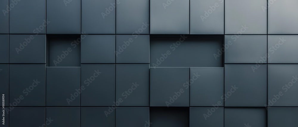 Minimalist building facade with functional architecture in an industrial area Minimalist building facade with functional architecture in an industrial area