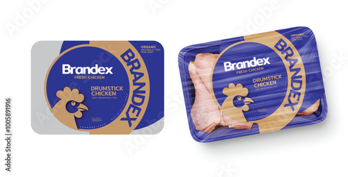 DRUMSTICK Chicken Label Tray Design - Packaging Label Design