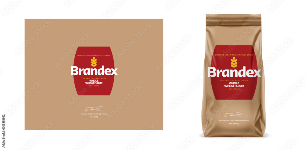 Wheat Flour10 - Packaging Label Design Wheat Flour10 - Packaging Label Design