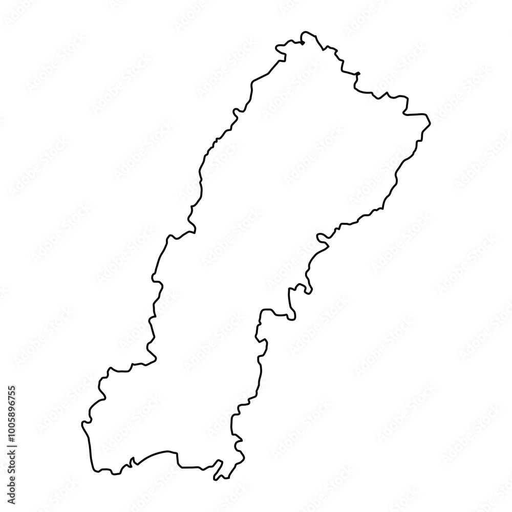 Obraz premium Multan district map, administrative division of Pakistan. Vector illustration.