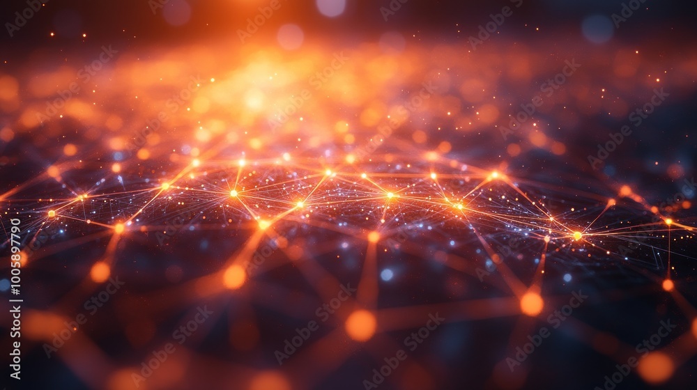 Fototapeta premium Abstract Network Connection