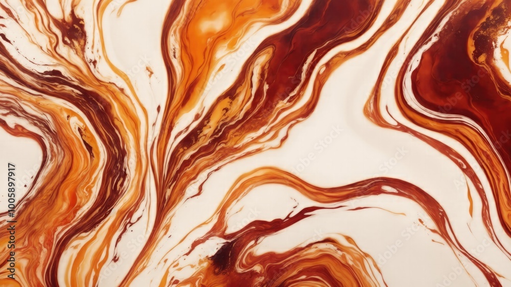 Brown, orange and gold Marble ink abstract art background. Luxury abstract fluid art painting ink technique. Brown, orange and gold Marble ink abstract art background. Luxury abstract fluid art painting ink technique.